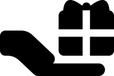 Give A Present Outline Drawing Svg Vector, Free Vectors File